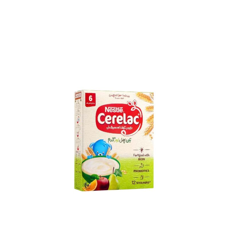 NESTLE CERELAC THREE FRUITS AND WHEAT 175 GM