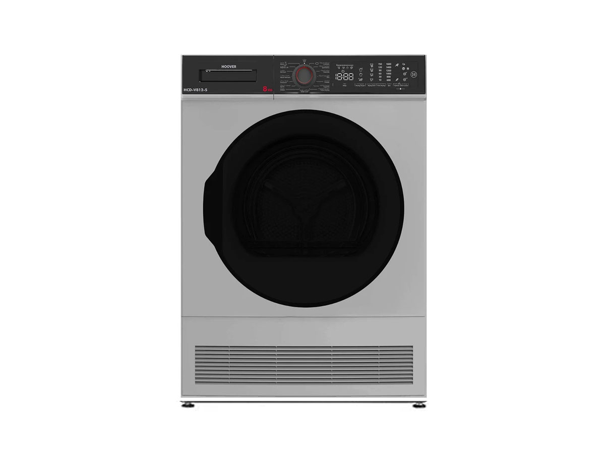 HOOVER 8 KG CONDENSER DRYER 1200 RPM SILVER HCDV812S