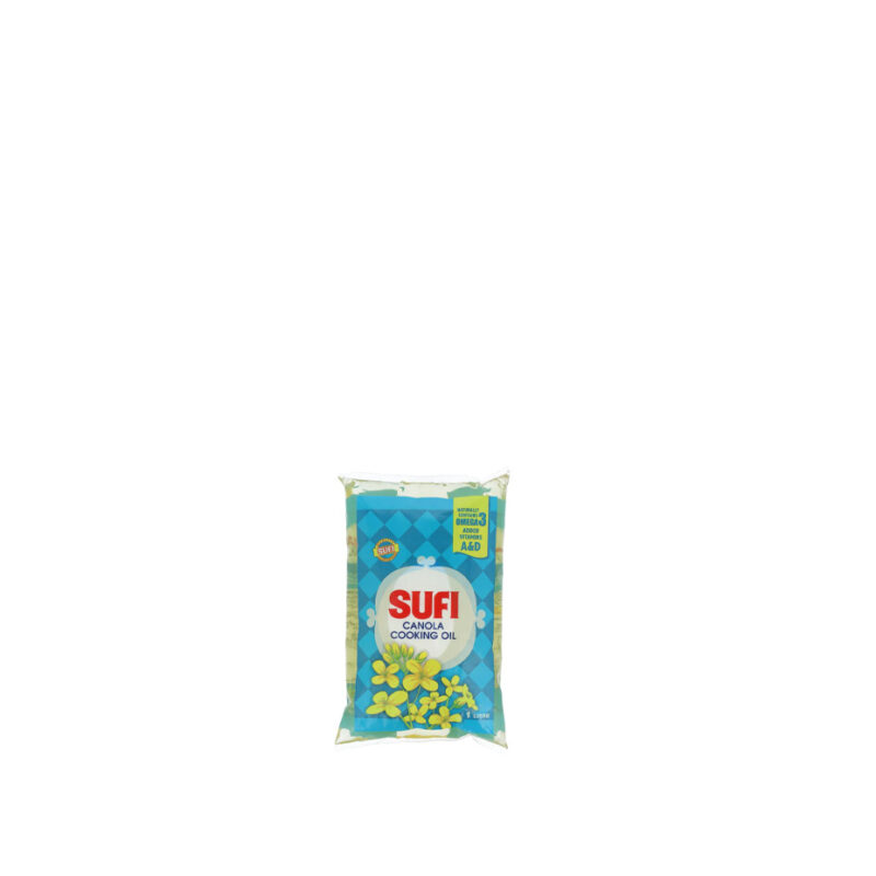 SUFI CANOLA COOKING OIL POUCH 1 LTR